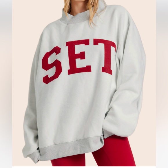 SET X PARKE REVERSIBLE VARSITY MOCKNECK - LOVE - Picture 5 of 8